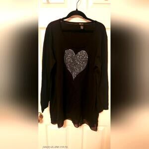 Style&Co Heart shirt sz Lg